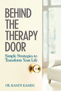 book cover behind the therapy door