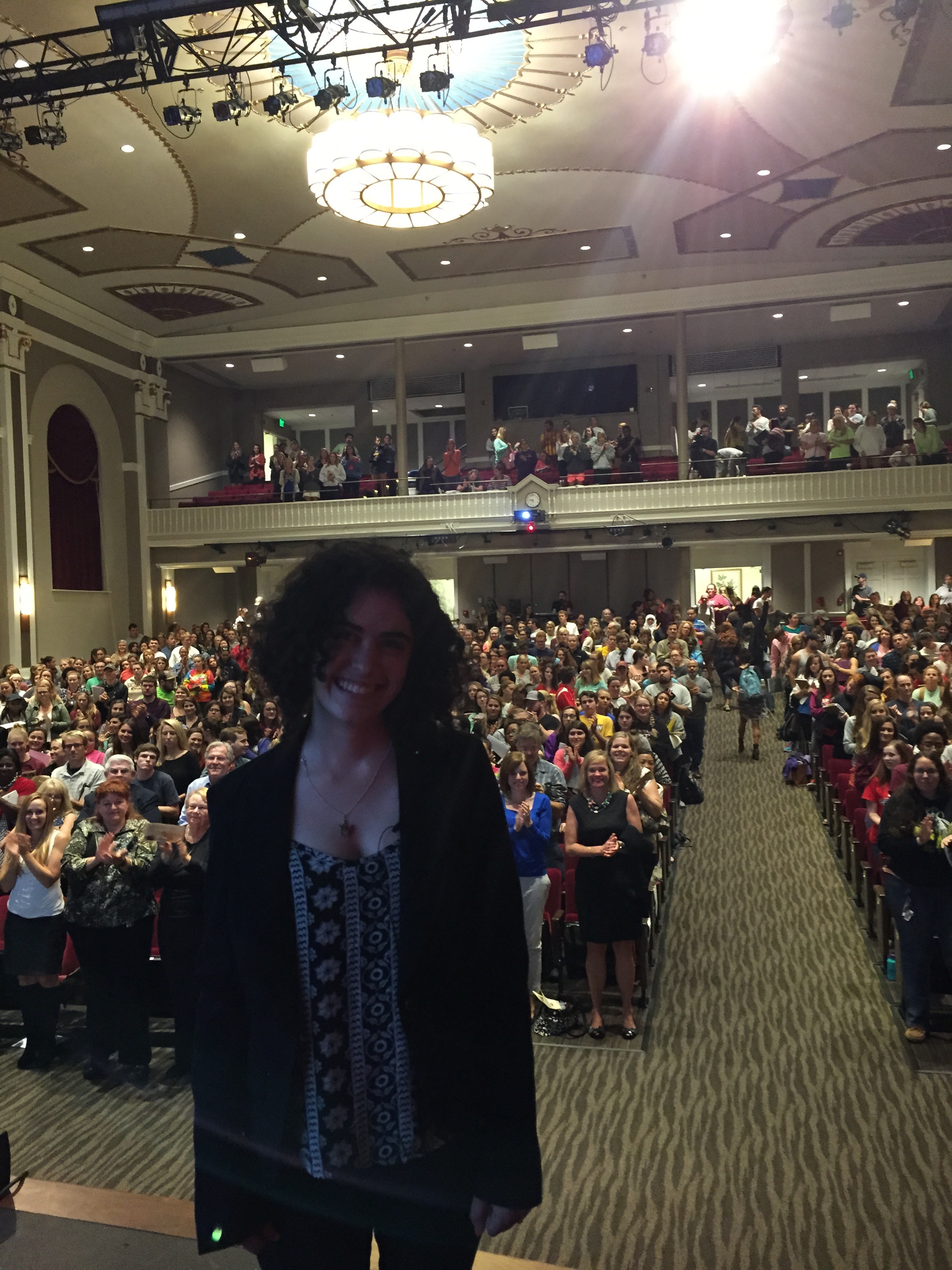 Alex gets a standing ovation at the Riall Lecture, Salisbury University, a high profile speaking gig