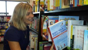 book photo author in bookstore