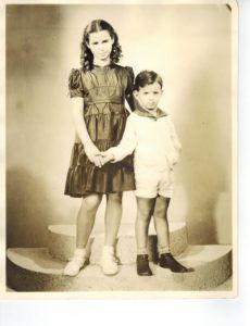 Martin Tener child and sister Renee