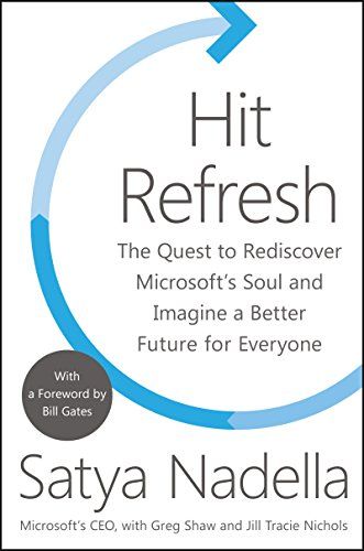 Hit Refresh by Satya Nadella book cover