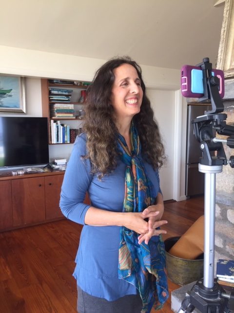 Lisa Tener recording inspiring video