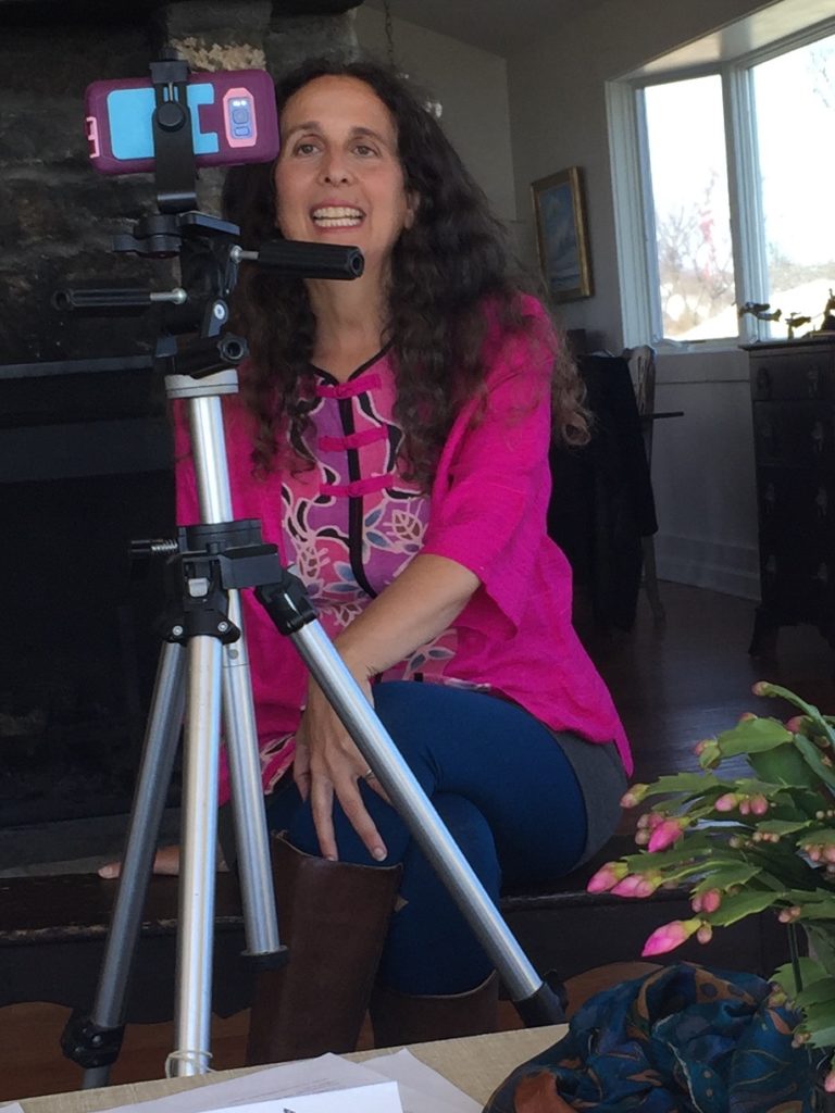 Lisa Tener recording video