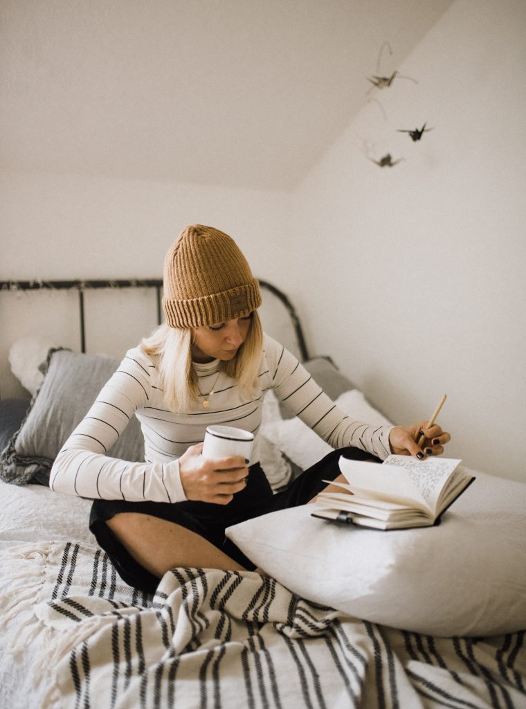 writing in bed