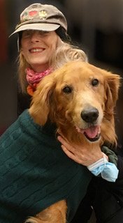 Dr. Patricia Muesham and dog