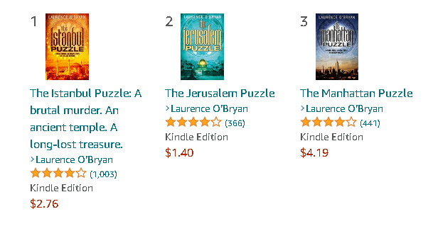 Laurence O'Bryan Amazon Ads results