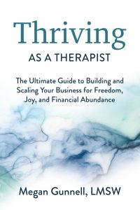 thriving as a therapist book cover